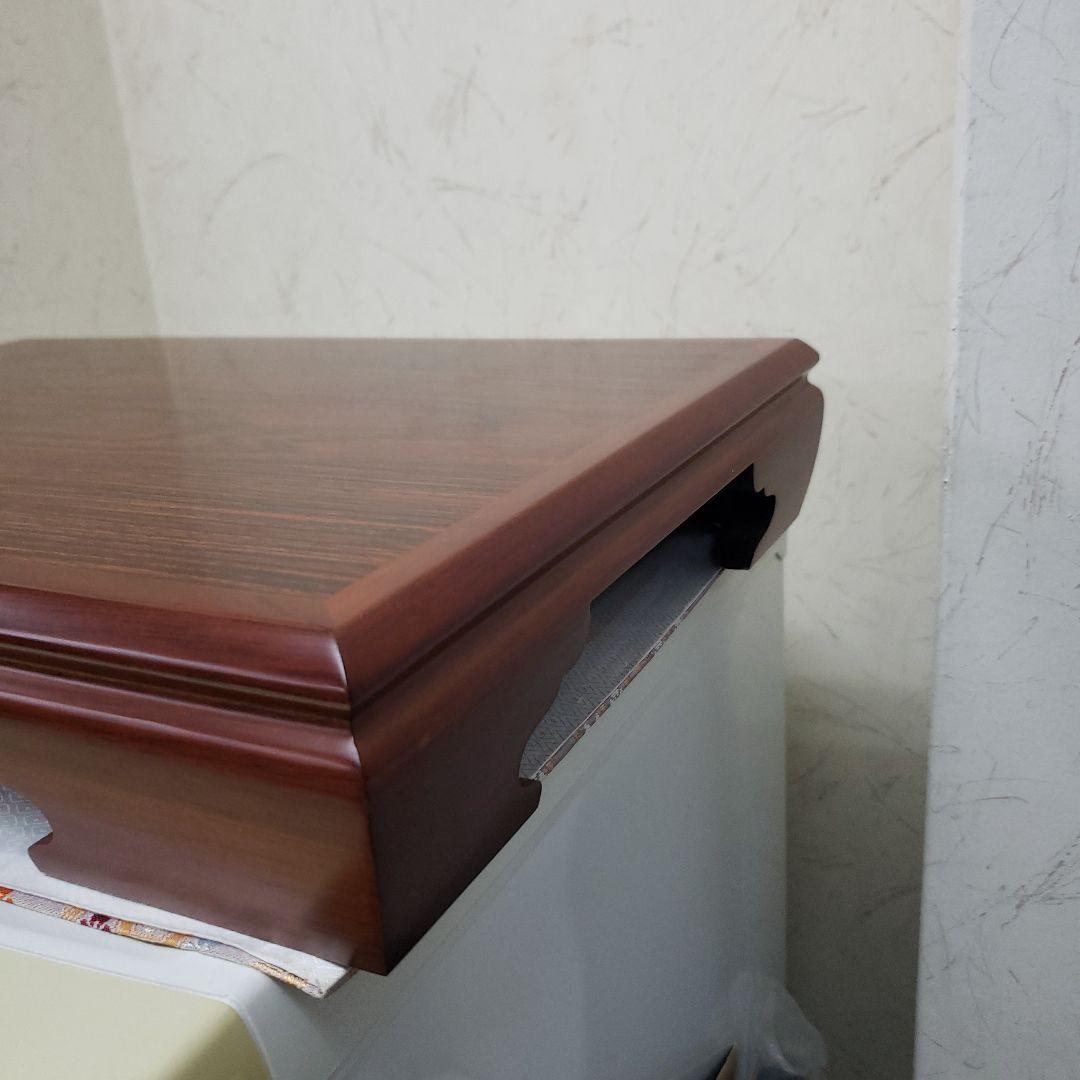 蔵出し特価　紫檀木製花台　花瓶スタンド 重ね脚C４８×３３×８cm箱付き