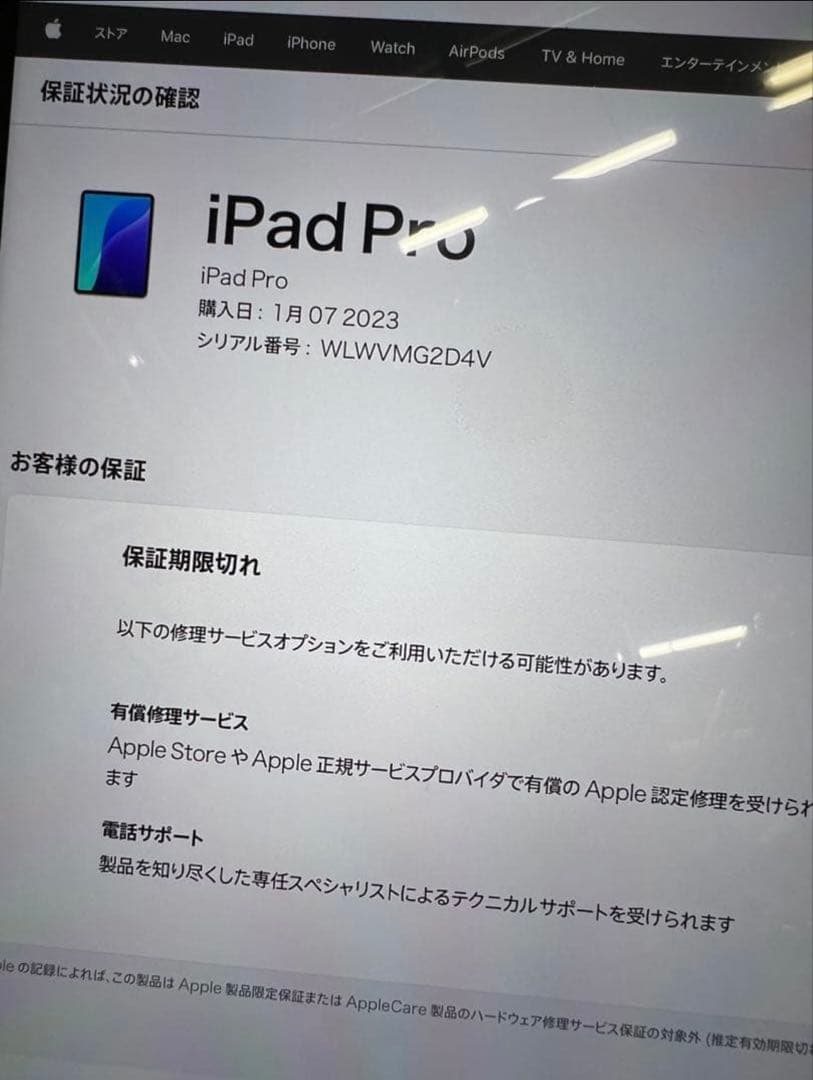 iPad Pro 11 inch M2 第4世代256g 訳あり