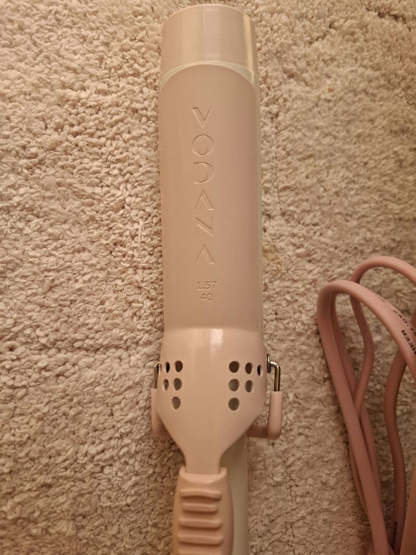 VODANA グラムウェーブカーリングアイロン40mm ストロベリークリーム