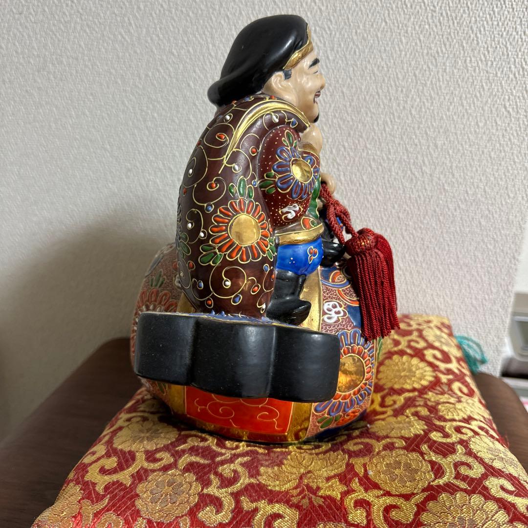 高級九谷焼 打ち出の小槌と大黒様・恵比寿様 - 工芸品　貴重　昭和