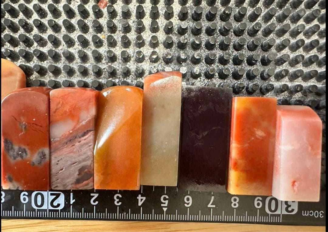 年末セール　篆刻　印材　印石　まとめ　書道　落款　遊印　20個セット　s-38