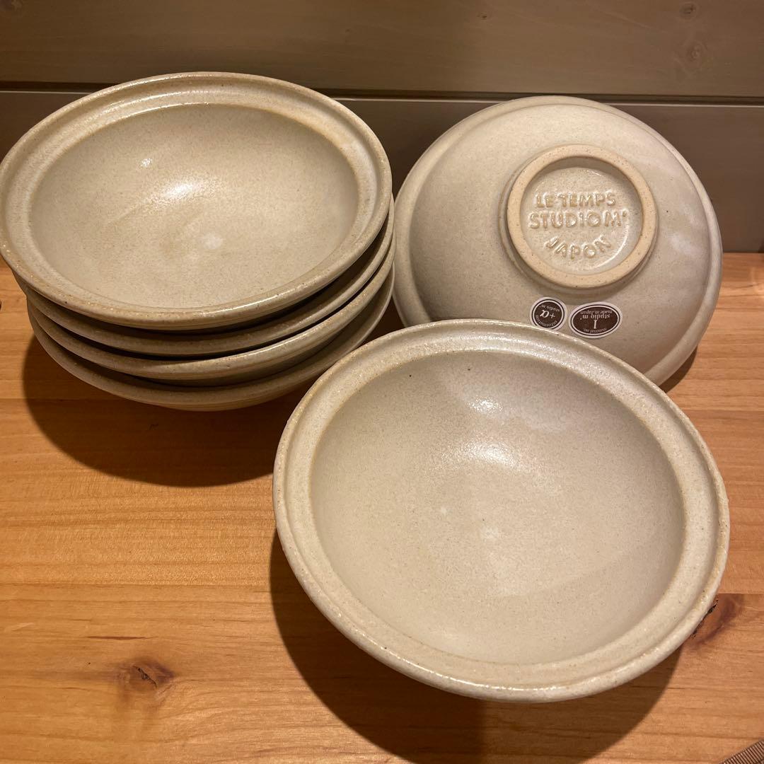 スタジオエム　ルタン　155ボウル　生成3点＋黒2点　計5点セット　バラ売り可