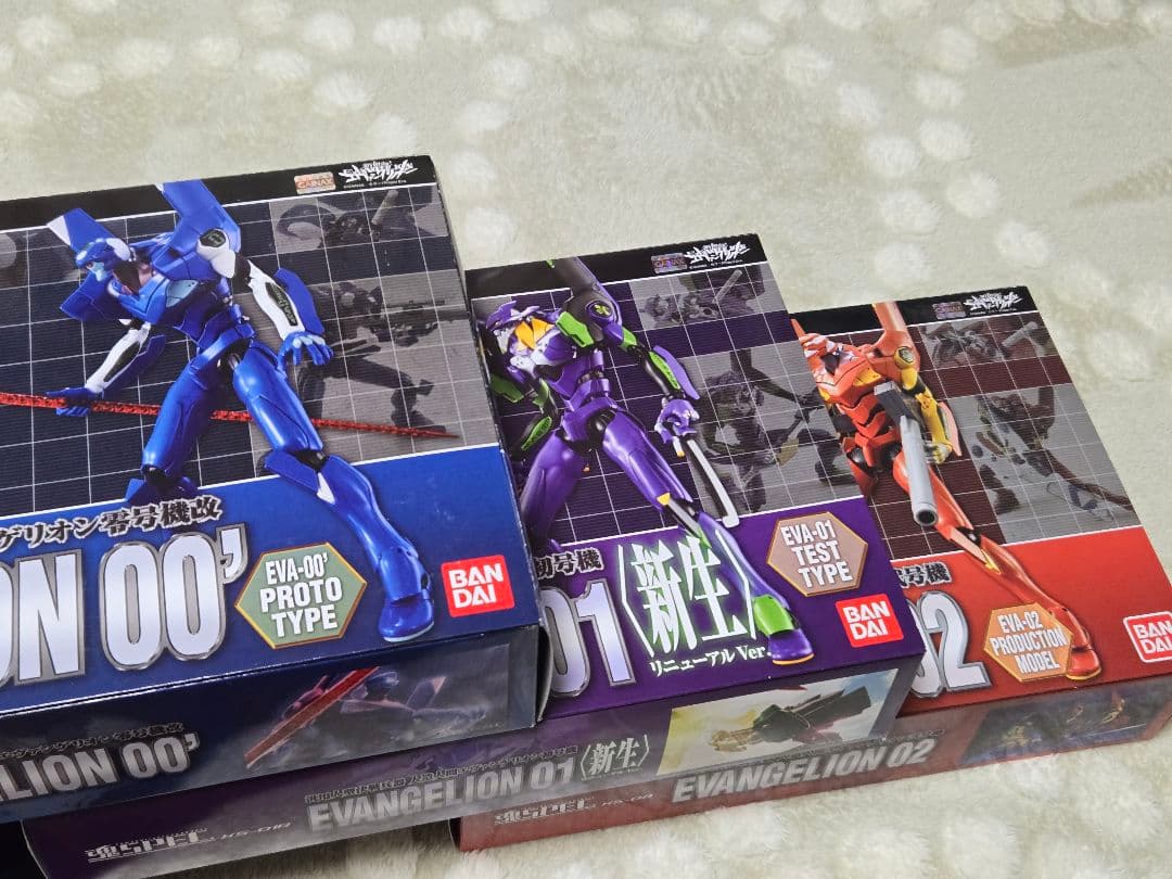 魂SPEC エヴァンゲリオン EVANGELION 00' 01 02セット