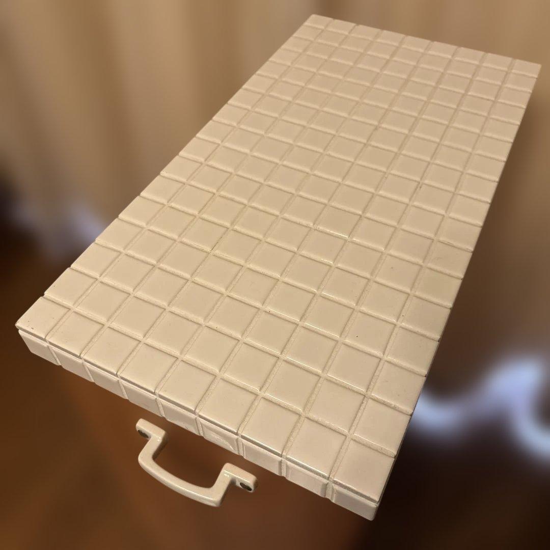 モモナチュラル スリムワゴン タイルトップ