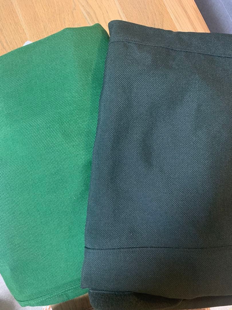 無印良品 MUJI ソファベンチ本体用カバー Lグリーン×Dグリーン