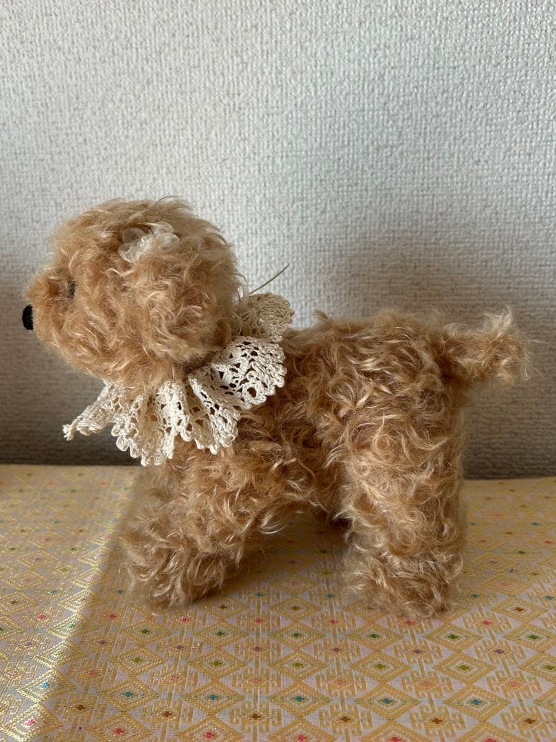ハンドメイド：テディベア　ワンコ（トイプードル）　2501