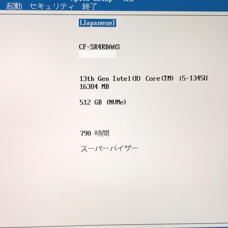 超美品》レッツノートCF-SR4／512GB／16GB／MS Offic2024