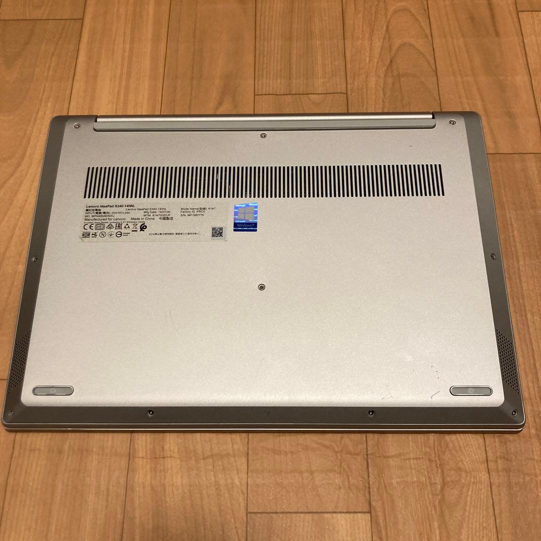 Lenovo IdeaPad S340-14WL SSD バッテリー残量約86%