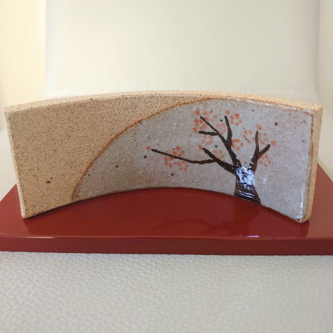 たち吉　陶器製　雛人形　屏風・台座付　ほら工房　浜田純子作　橘吉　ひな人形