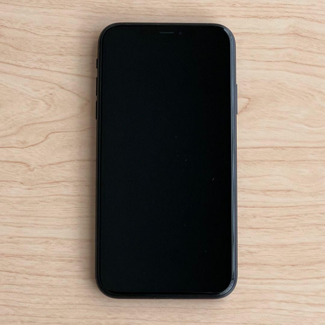 【美品】iPhoneXR Black 黒 128GB SIMフリー