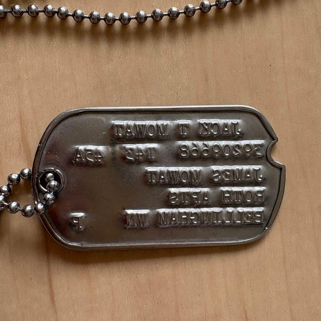 米軍 実物 ミリタリー ドッグタグ 40s 第二次世界大戦