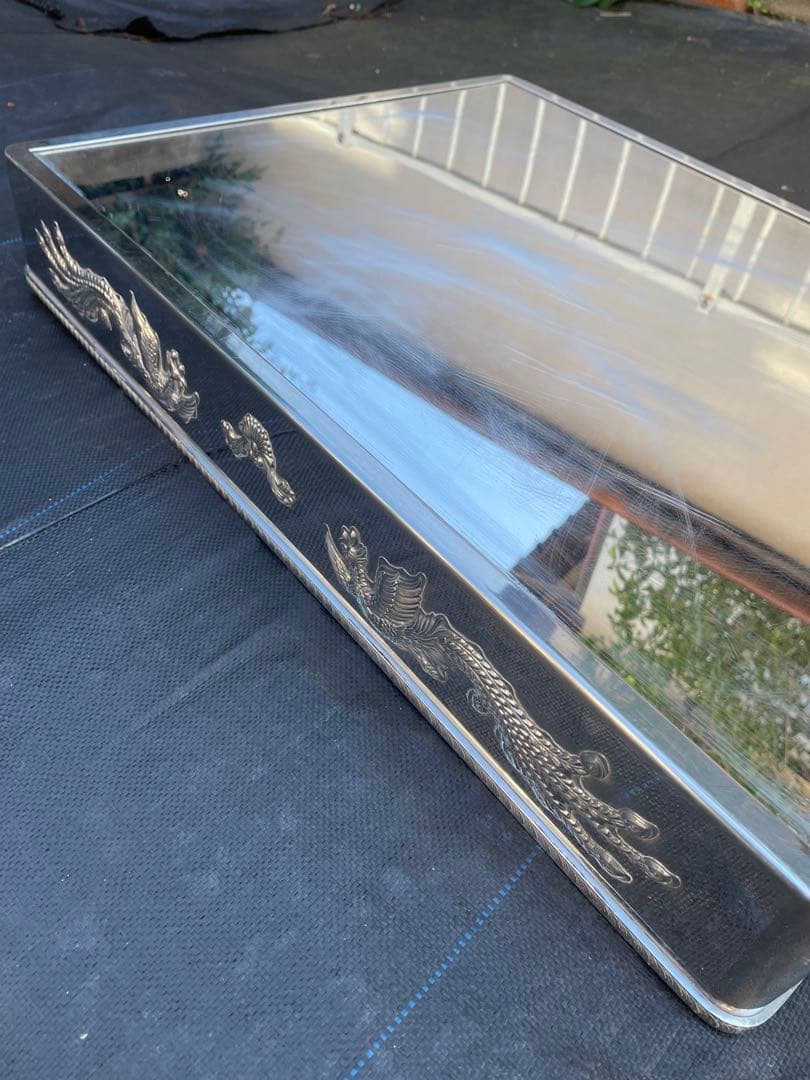 角ミラープレート　盛り付け台・パーティープレート