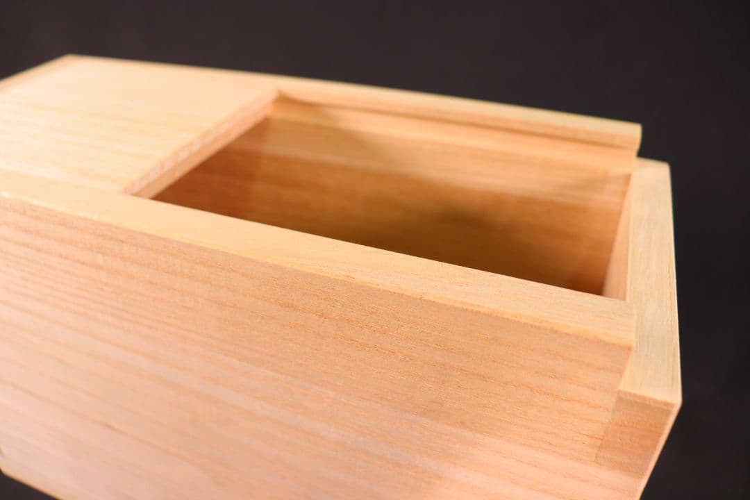 新作【スリムスライド5キロ用】最高峰の桐米びつ　ケヤキ　升付き