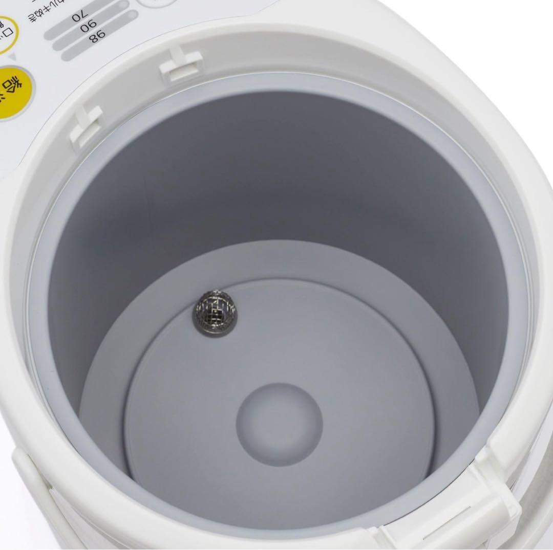 タイガー 魔法瓶 マイコン 電気 ポット 3L ホワイト