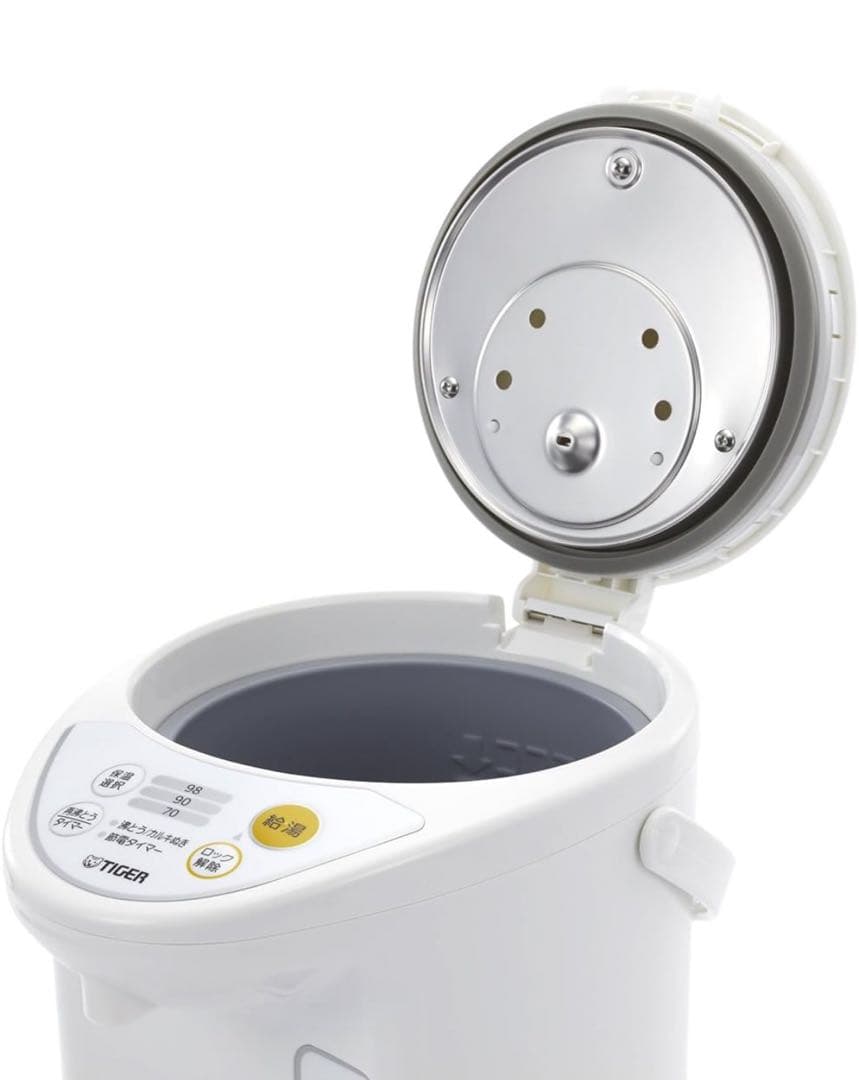 タイガー 魔法瓶 マイコン 電気 ポット 3L ホワイト