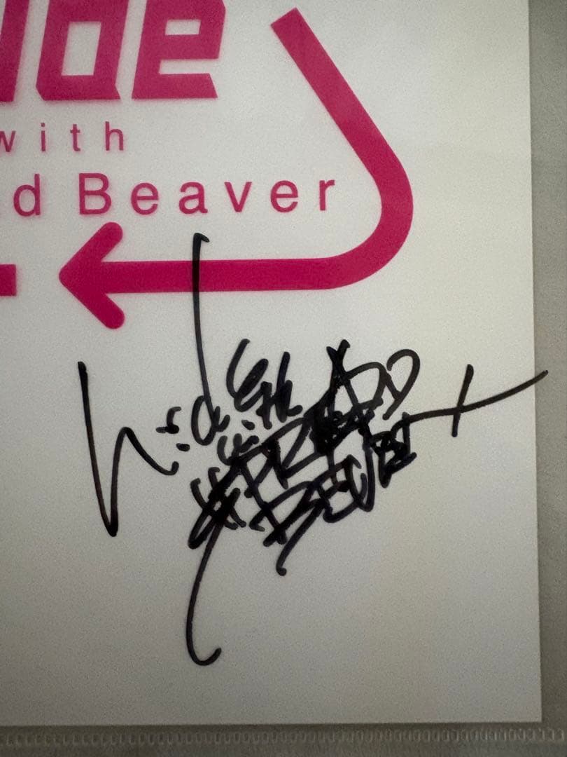 hide XJAPAN 直筆サイン入りA4クリアファイル