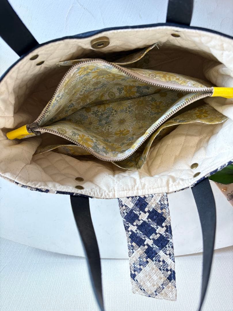 お出かけバック　紺系