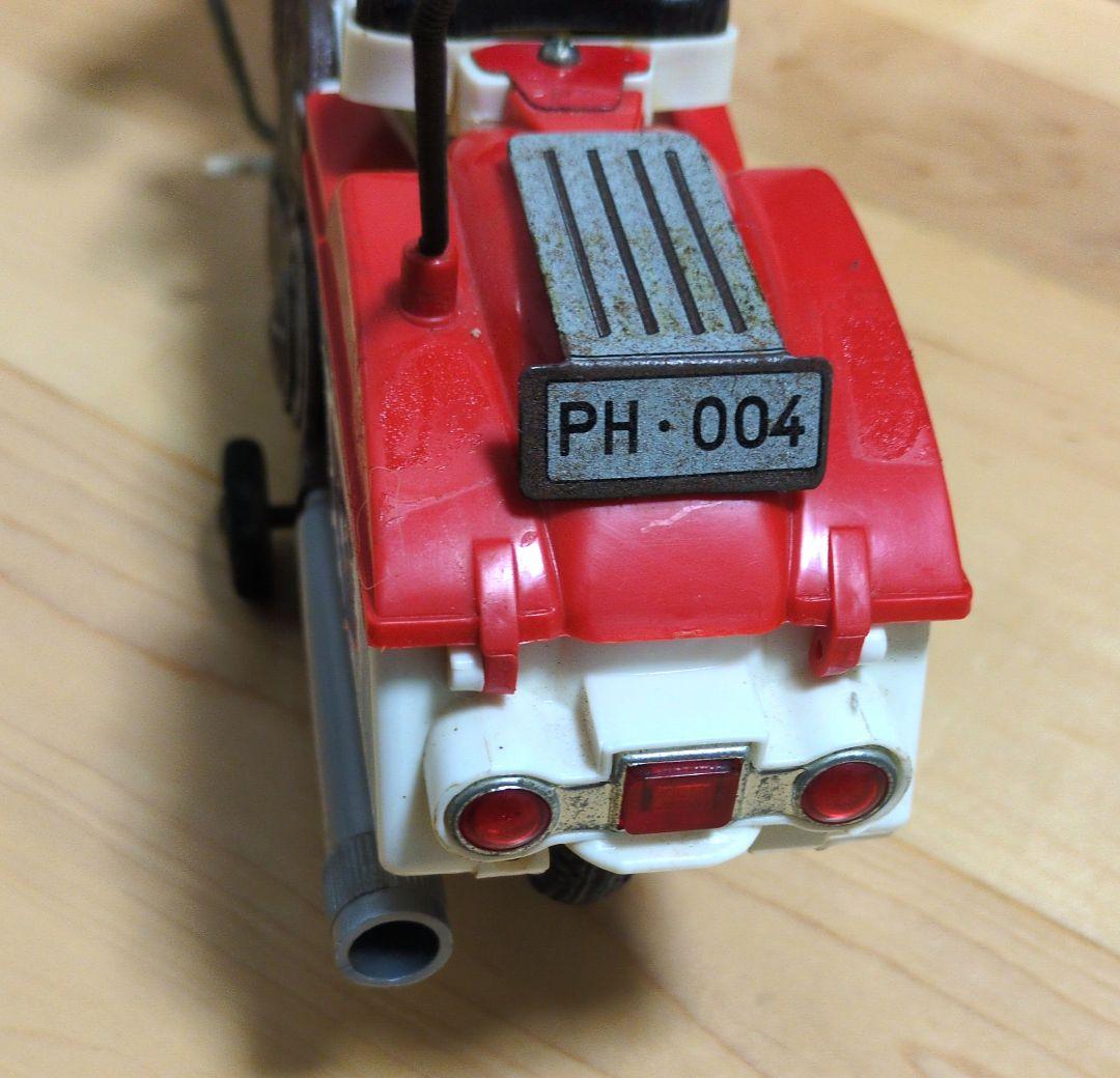 昭和レトロ　ヨネザワ　シルバー仮面　オートバイ　　　　　全長約30cm