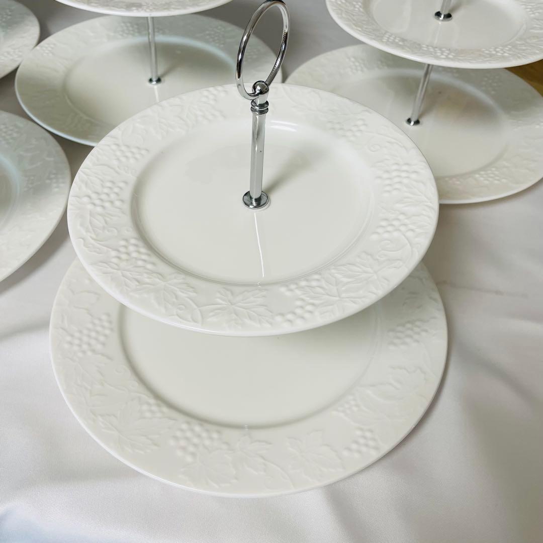 【美品】 2段式ケーキスタンド 5セット