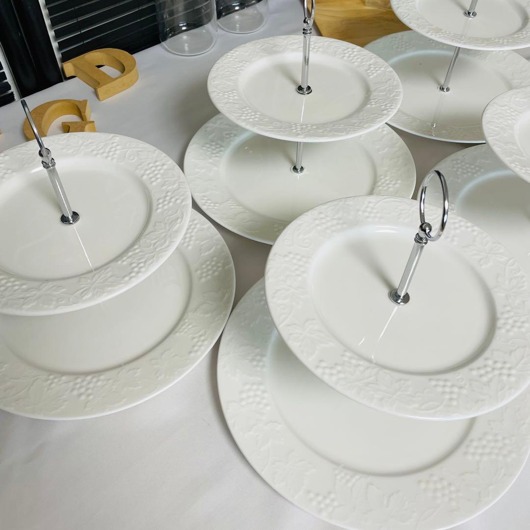 【美品】 2段式ケーキスタンド 5セット