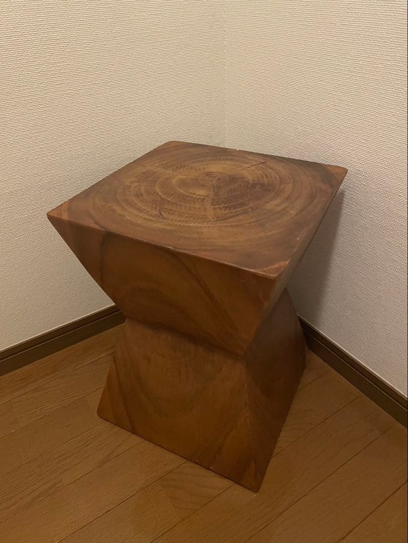 アンティーク木製スツール／椅子／花台