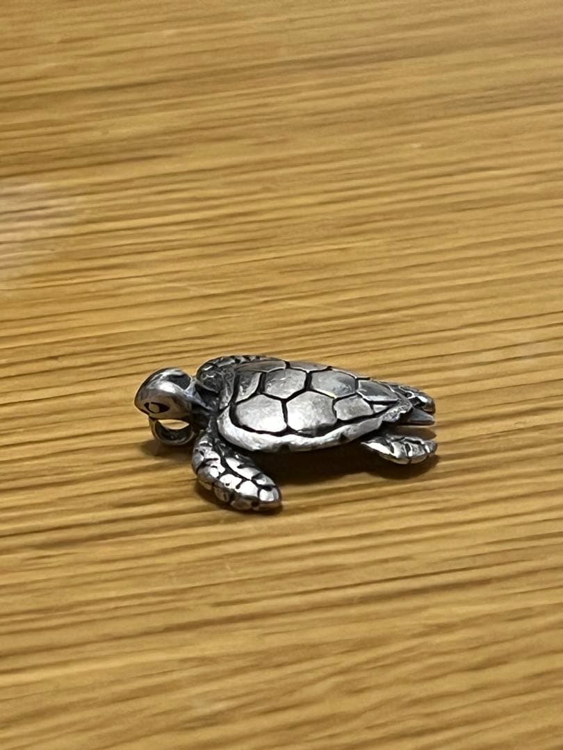 ハワイアンジュエリー　アンティーク　タートル　亀　チャーム　ヘッド