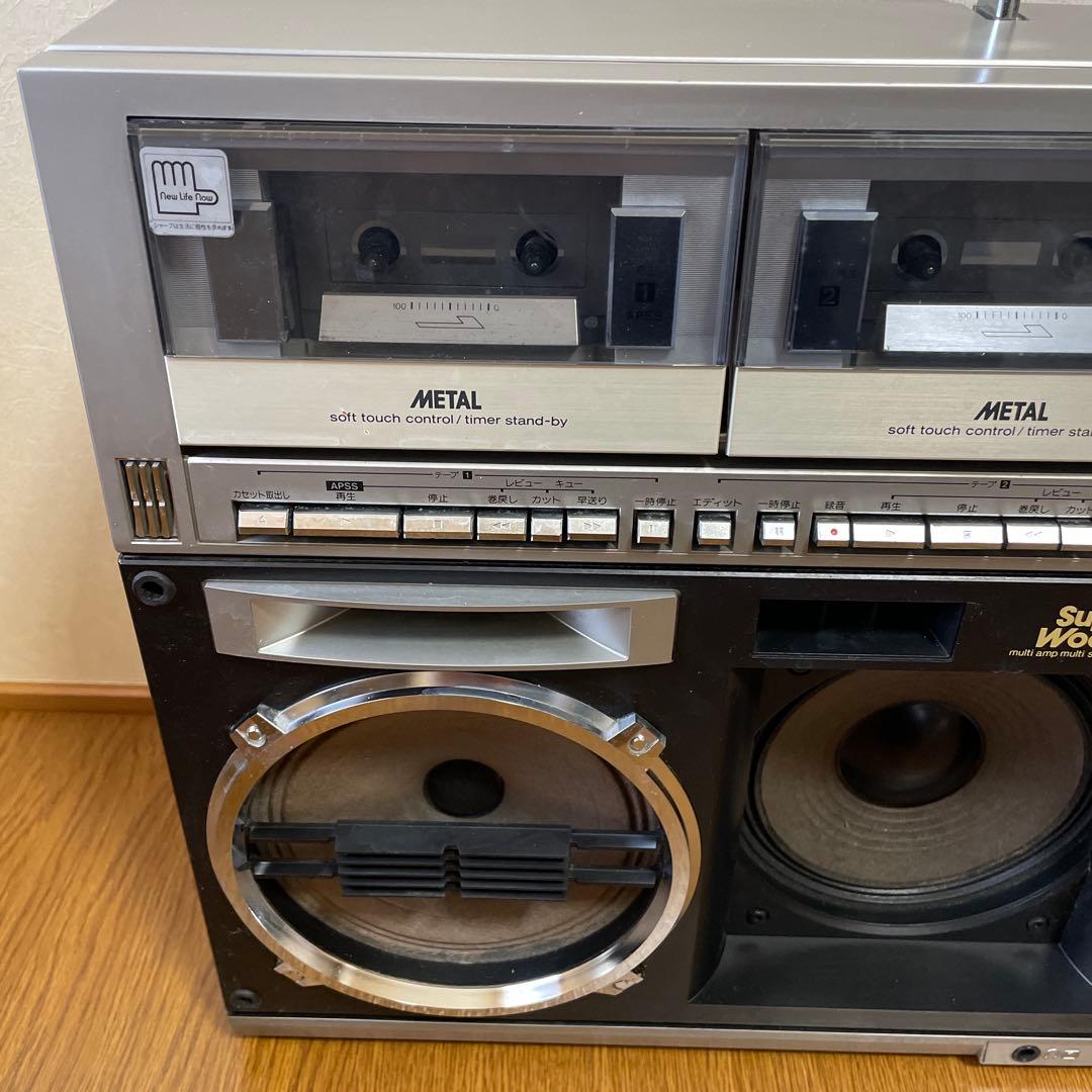 【念のためジャンク品】GF-909 SHARP スーパーボワー ラジカセ