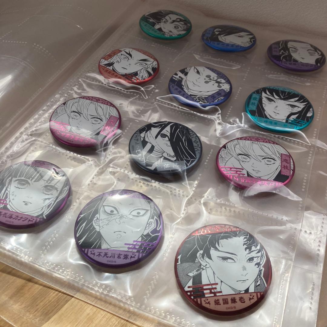 〈鬼滅の刃〉原画展 デコレクション缶バッジ 12個 縁壱 無一郎 義勇 炭治郎