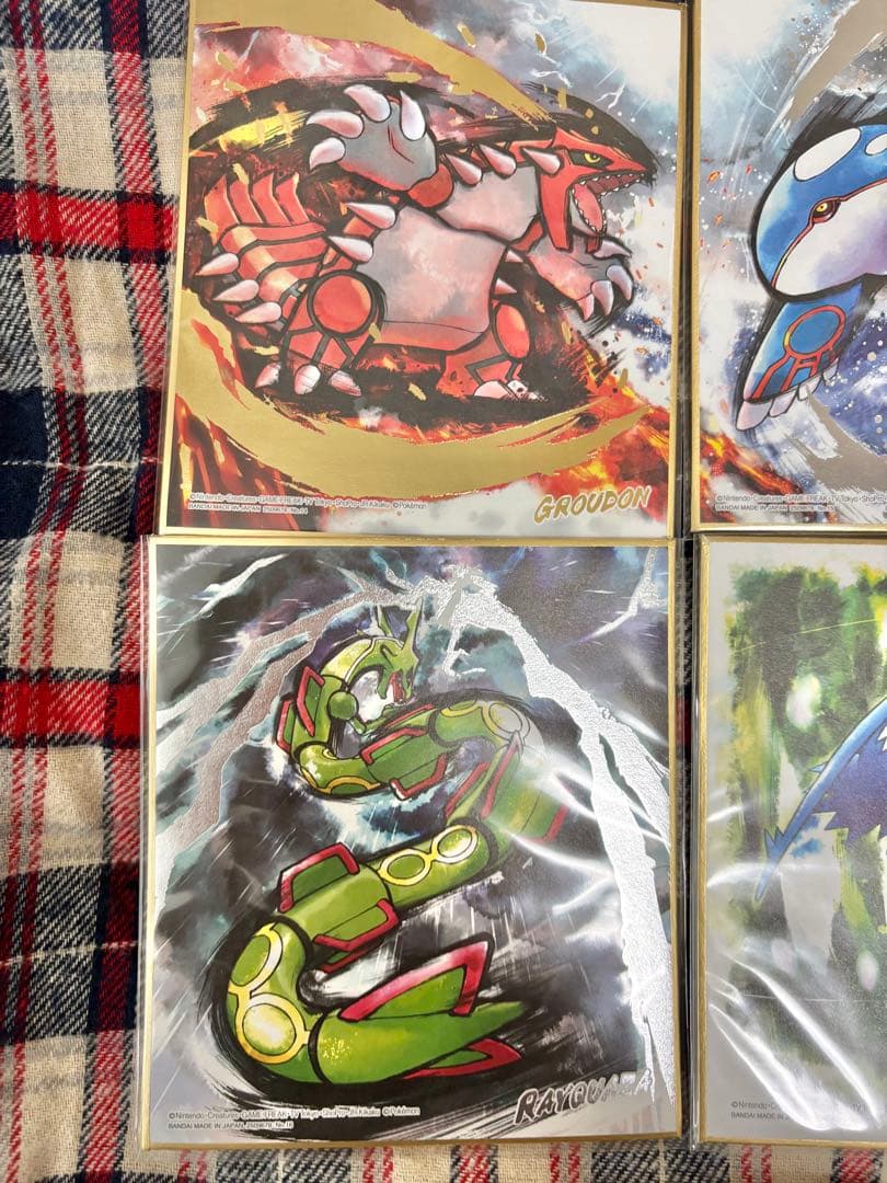 ポケモン色紙 ART3 水彩画 銀色箔押し 伝説