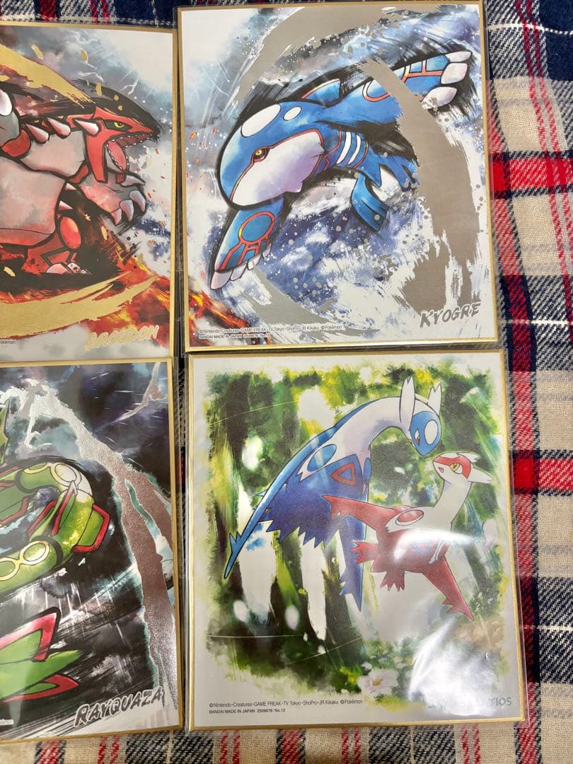 ポケモン色紙 ART3 水彩画 銀色箔押し 伝説