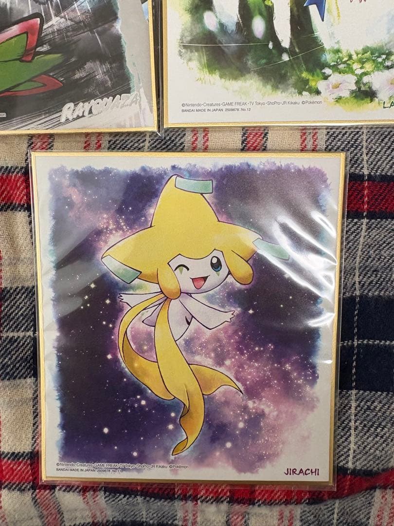 ポケモン色紙 ART3 水彩画 銀色箔押し 伝説