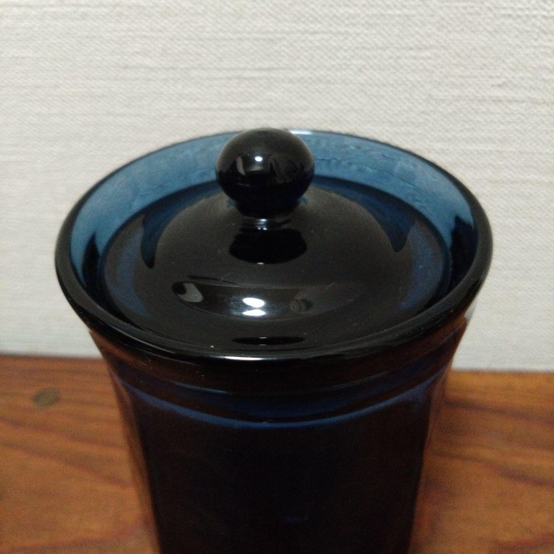 民芸　ガラス　キャニスター　ポッド