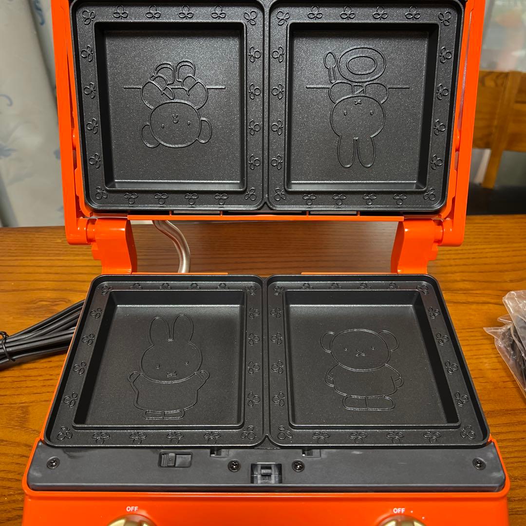 お値下げ‼️Brunoホットサンドメーカーダブル ミッフィー