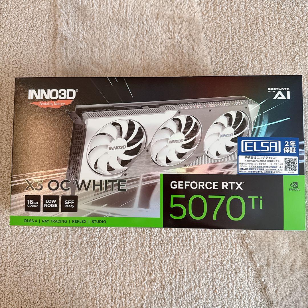 グラフィックボード・グラボ・ビデオカード ELSA RTX5070TI X3 OC 16GB INNO3D