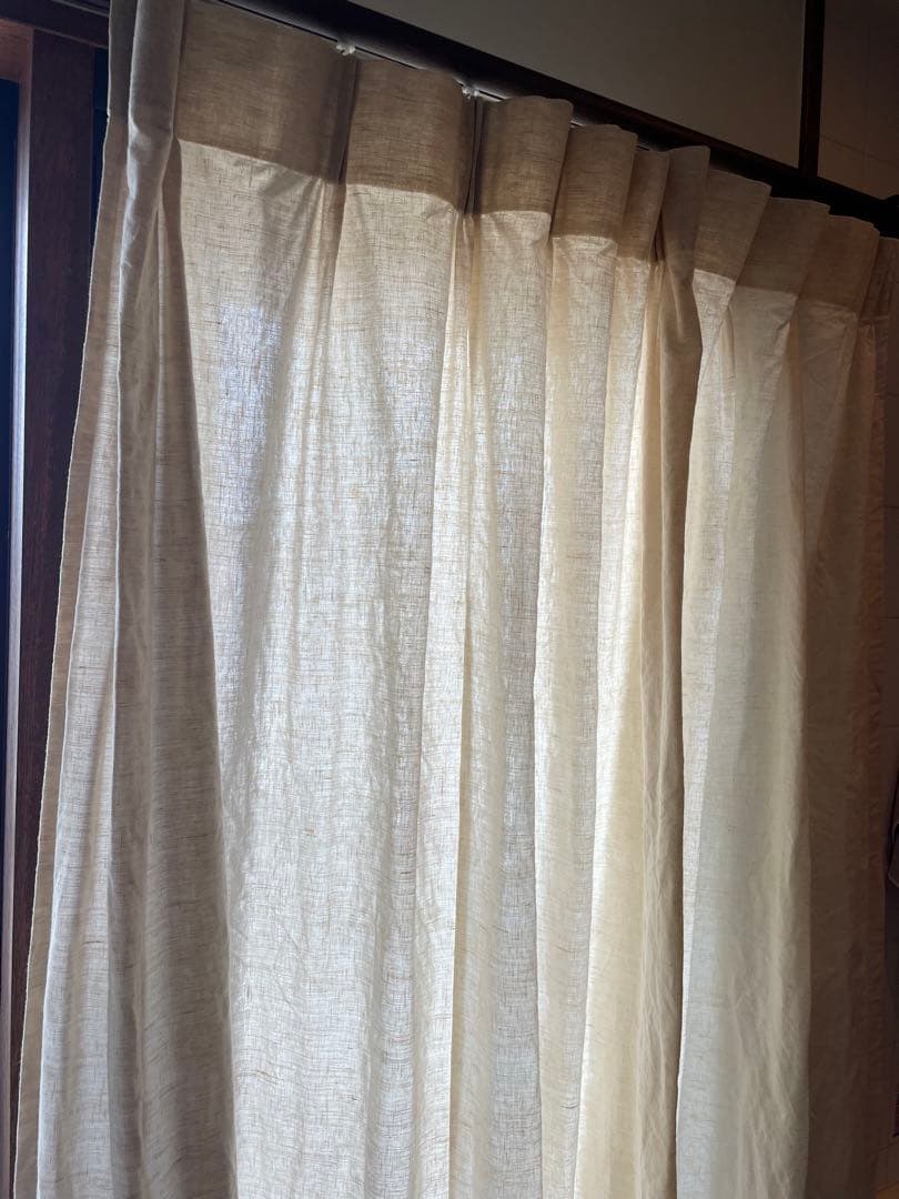 リセノ　ドレープリネンカーテン Mar 2枚セット