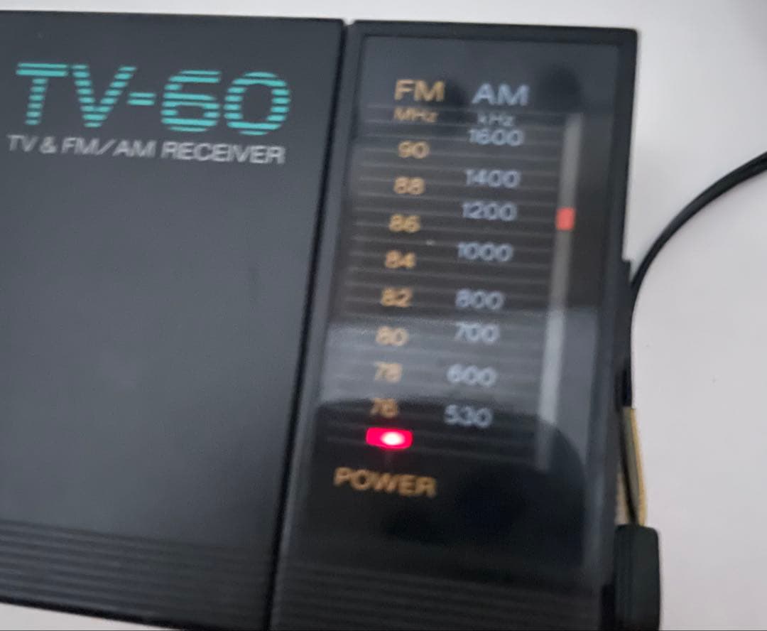 CASIO ポータブルテレビ、ラジオ TV-60