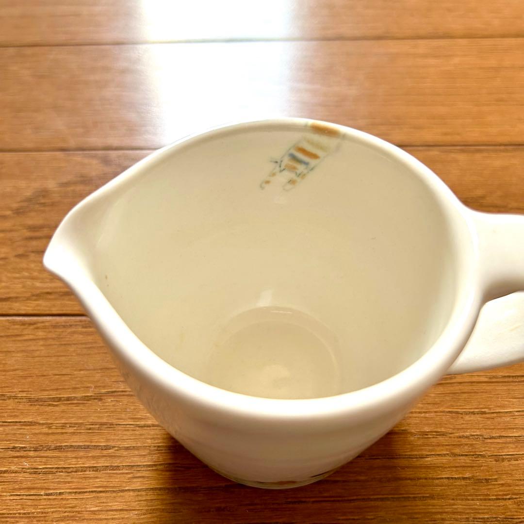 石川覚子さん作＊猫柄のミルクピッチャー+豆皿2枚セット