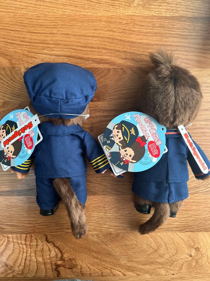 【24時間以内/匿名】希少 新千歳空港限定 モンチッチ パイロット CA 袋付②