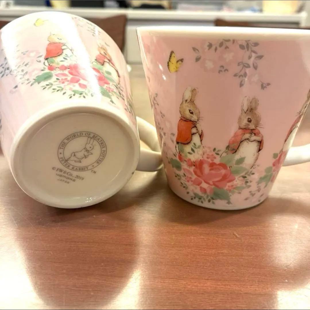 新品　未使用　ピーターラビット　陶器製　カレーパスタ皿　サラダボウル　コップ