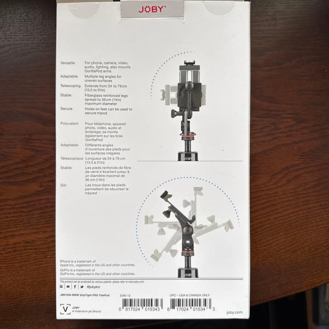 スマホアクセサリー JOBY GripTight PRO TelePod