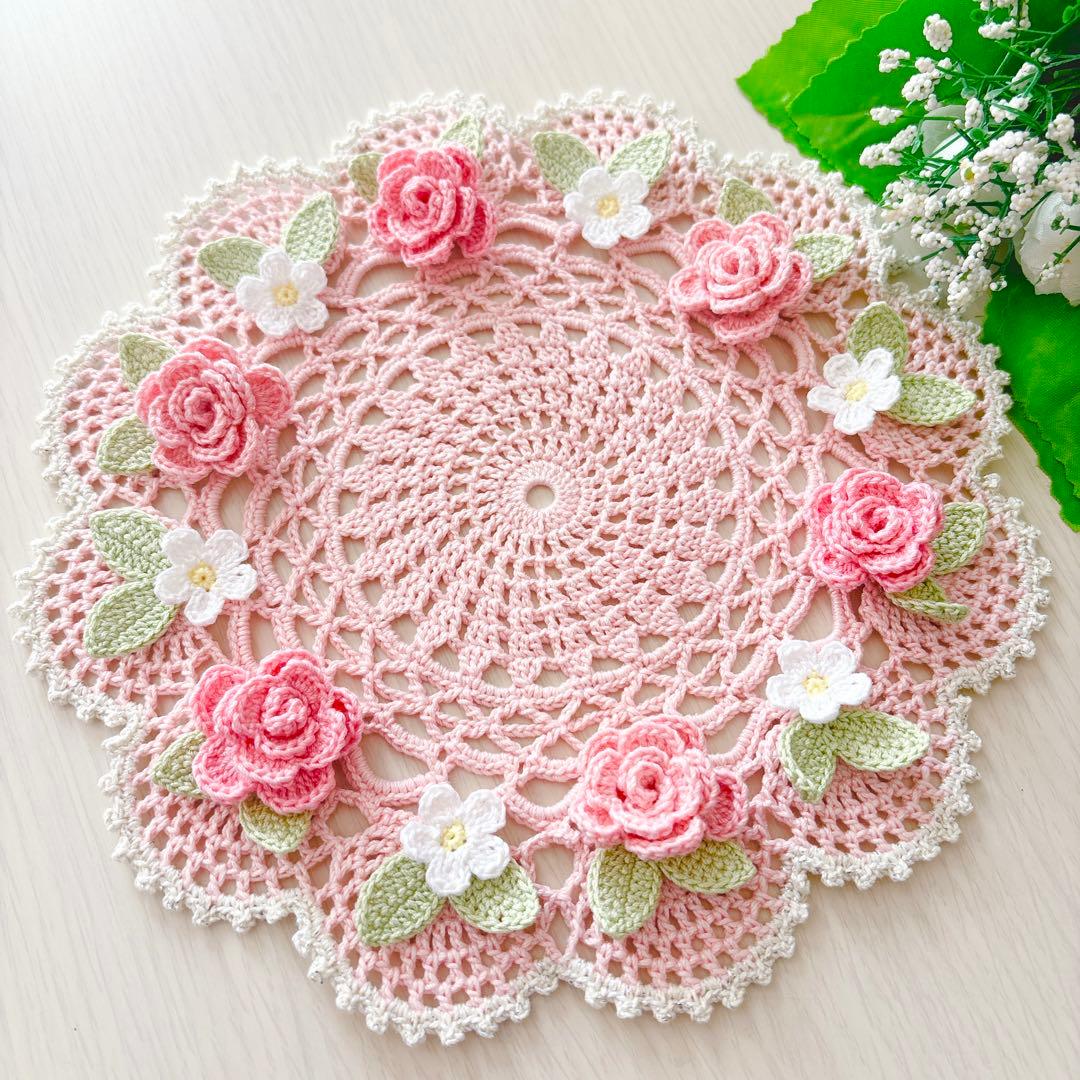 けろ❁.*・゜レース編みドイリー❁.*・゜