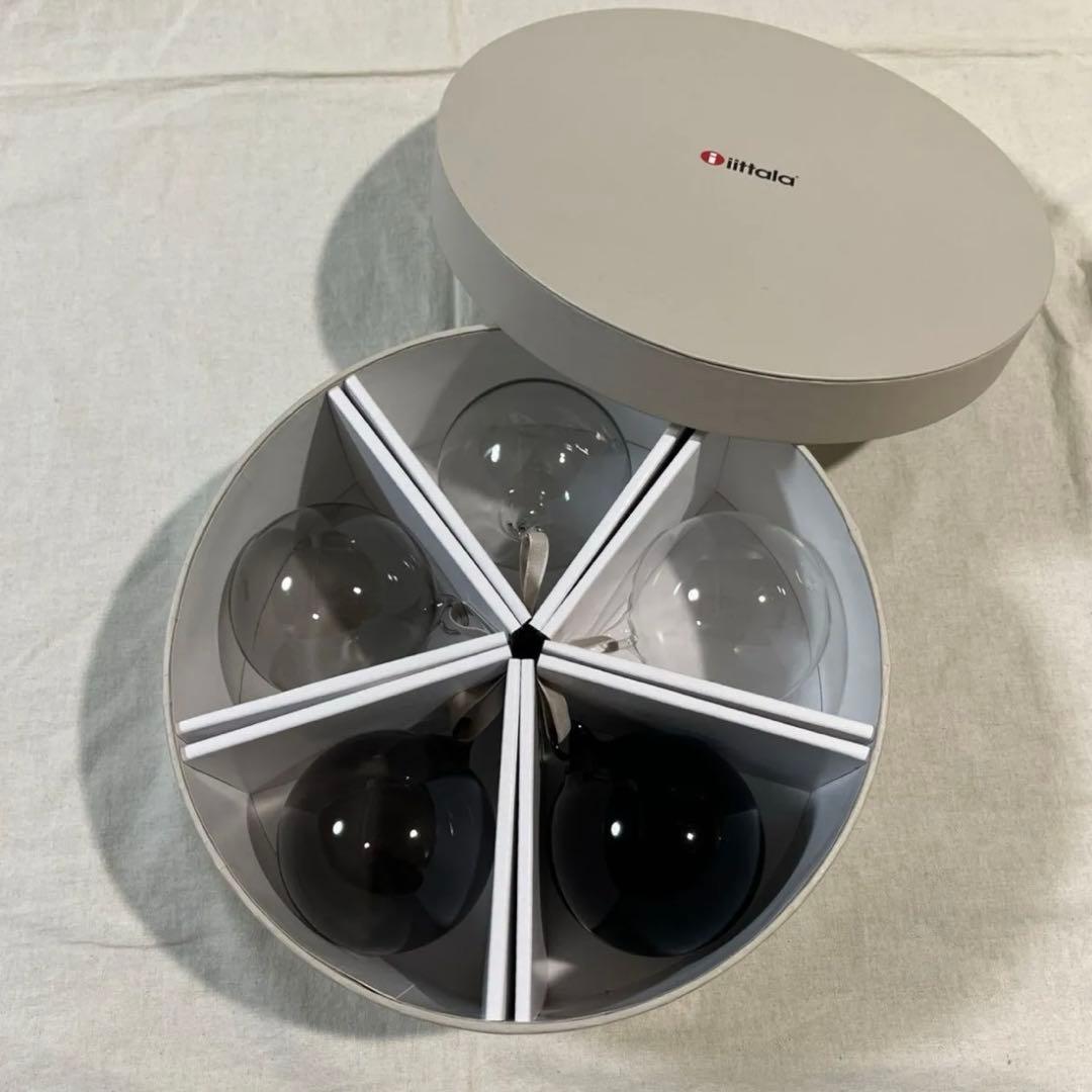 新品 イッタラ オーナメントボール グレー ガラスボール 廃盤 北欧 グレイ