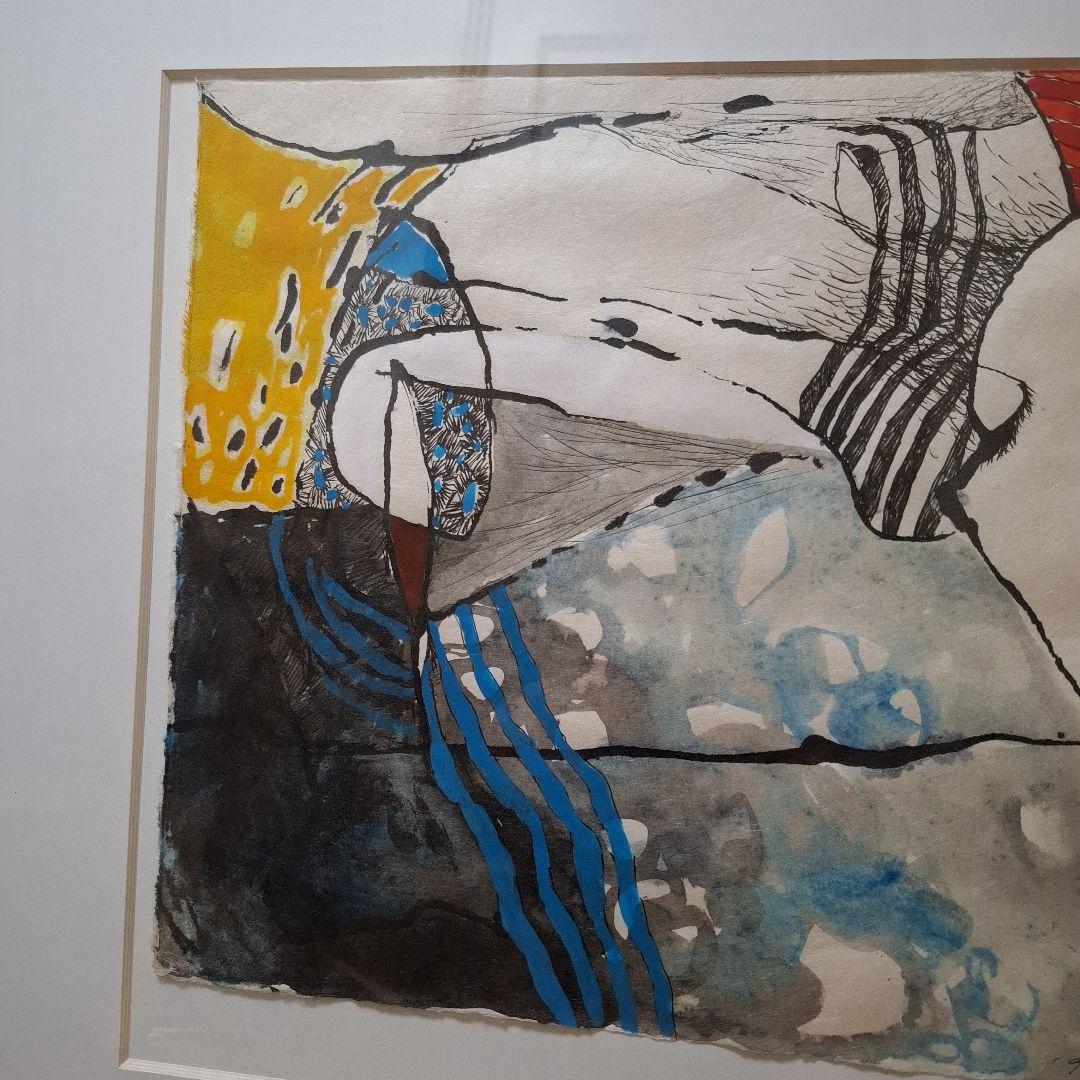 唐 承華　水彩画　額縁サイズ577×716㎝　大きいです