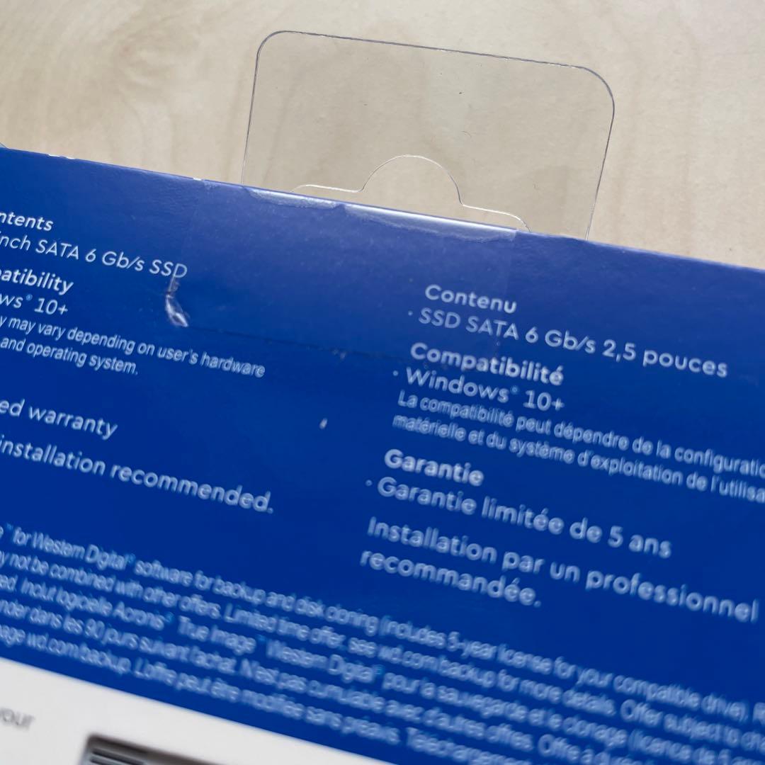 WD Blue SA510 1TB SATA SSD 2.5インチ