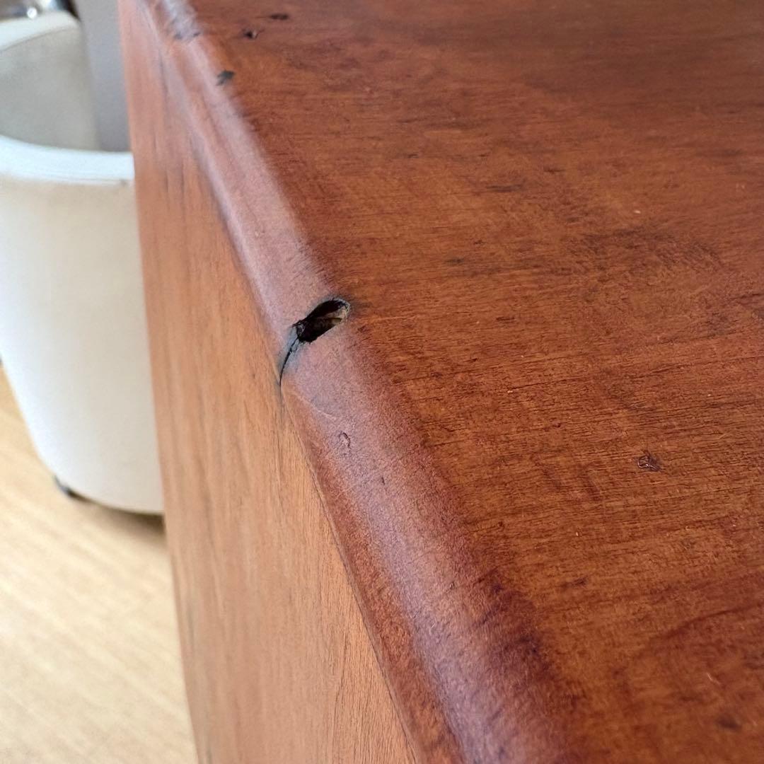 真鍮取手 アンティーク小引き出し 4段／無垢材／収納家具／ビンテージ