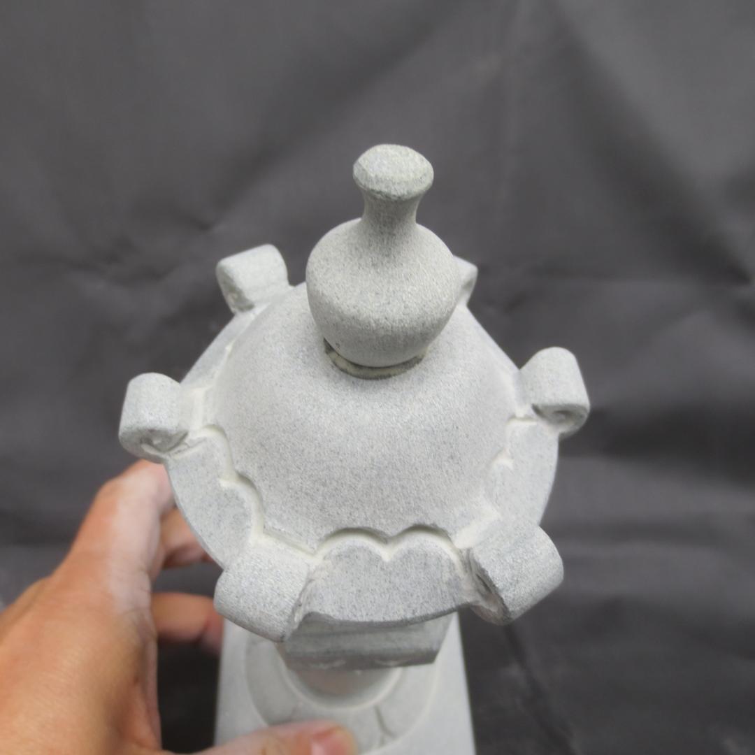 ミニ灯籠 曾道寺型 灯篭 灯籠 燈籠 灯ろう 蟷螂 とうろう 天然御影石