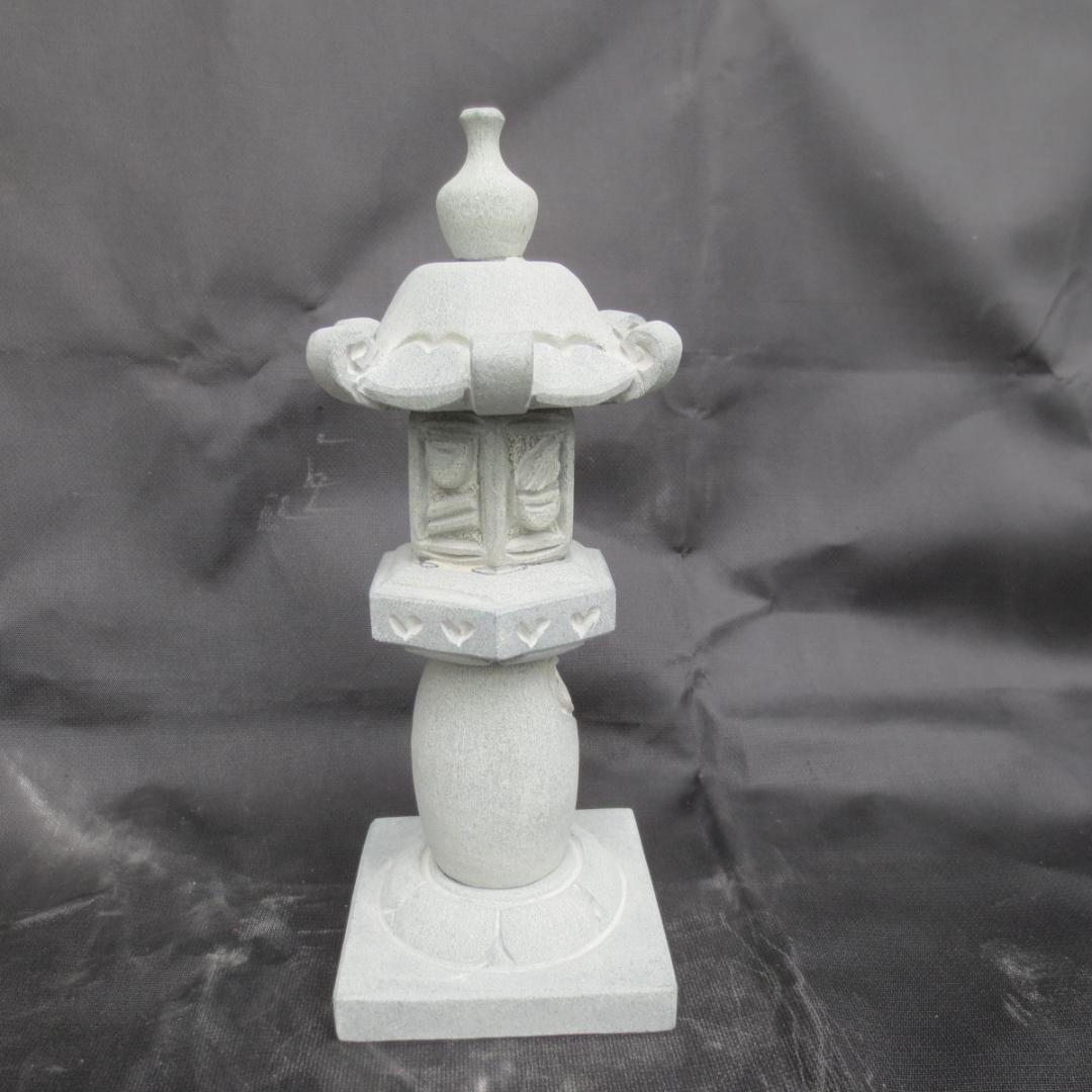 ミニ灯籠 曾道寺型 灯篭 灯籠 燈籠 灯ろう 蟷螂 とうろう 天然御影石