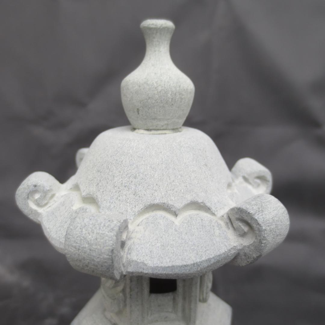 ミニ灯籠 曾道寺型 灯篭 灯籠 燈籠 灯ろう 蟷螂 とうろう 天然御影石