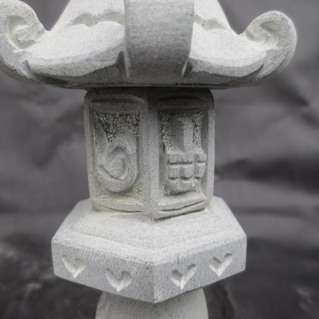 ミニ灯籠 曾道寺型 灯篭 灯籠 燈籠 灯ろう 蟷螂 とうろう 天然御影石