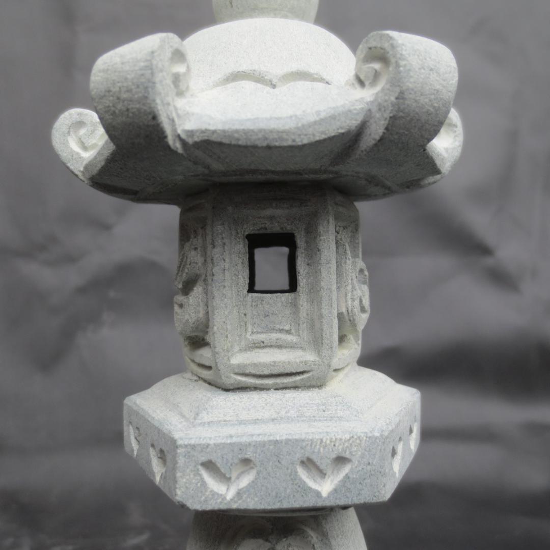 ミニ灯籠 曾道寺型 灯篭 灯籠 燈籠 灯ろう 蟷螂 とうろう 天然御影石